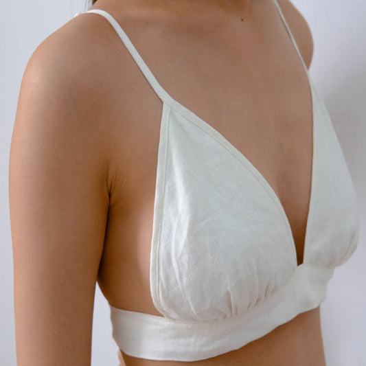 Pure Cotton Triangle Bra For Women