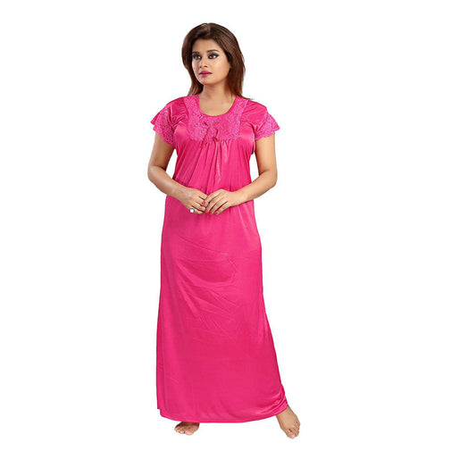 "Comfy" Soft Dark Pink Full Length Nighty