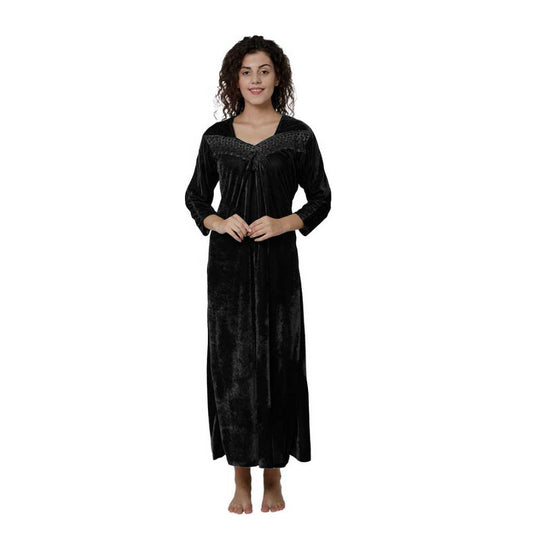 "Comfy" Women's Soft & Comfortable Black Nightgown