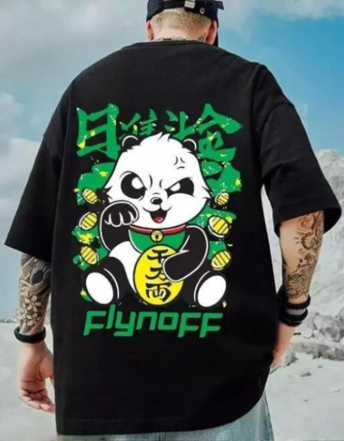 Printed Round Neck Cotton Blend T-SHIRT