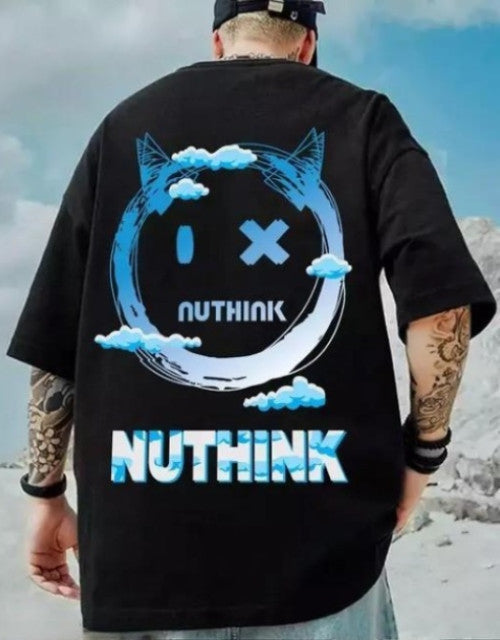 Printed Round Neck Cotton Blend T-SHIRT