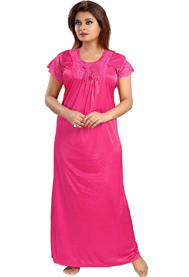 "Comfy" Soft Dark Pink Full Length Nighty