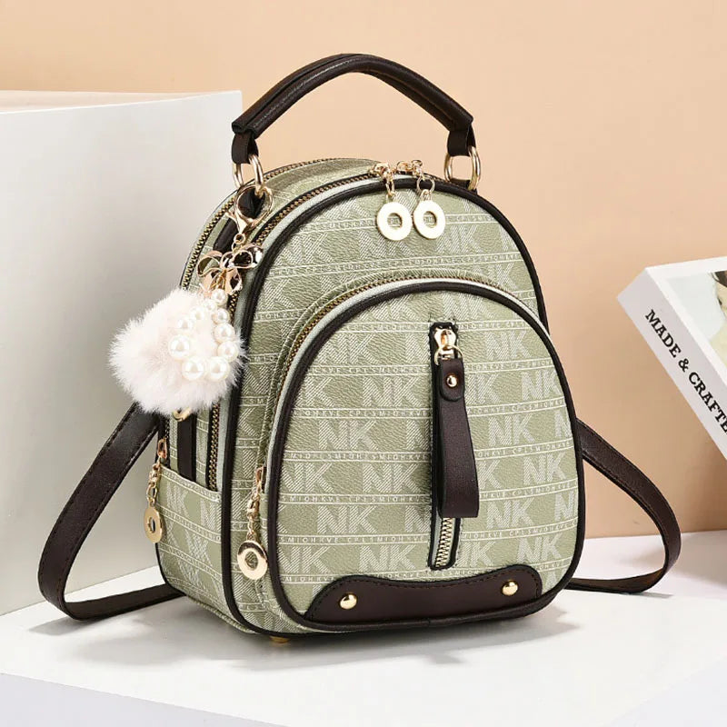 New Backpack PU Leather Backpack Large Capacity Casual Ladies Travel Backpack