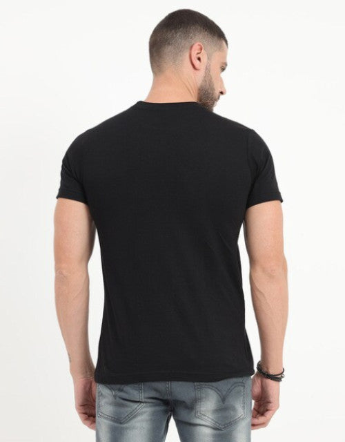 Slim Fit Typography Print Crew-Neck T-Shirt