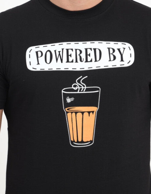 Slim Fit Typography Print Crew-Neck T-Shirt
