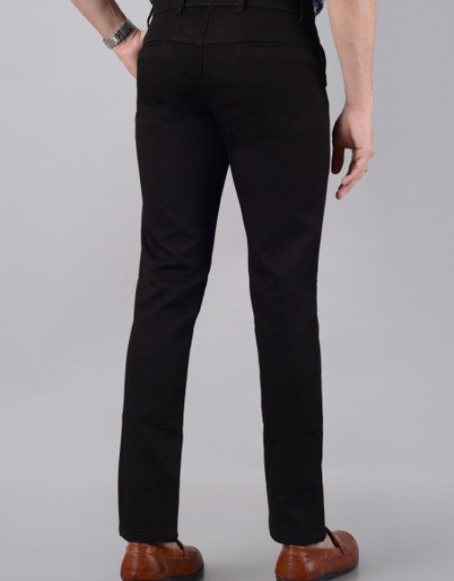 VILLAIN Men's Slim Fit Cotton Stretchable Trousers - Brown (SIZE- 30,32,34,36,38,40,42)